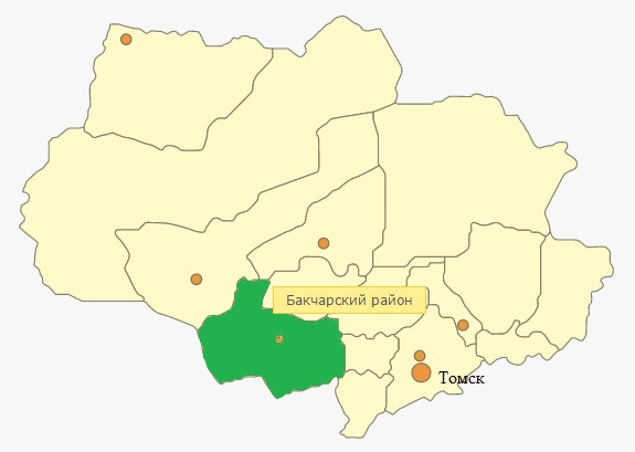 Файл:Бакчарский район на карте Томской области .jpg