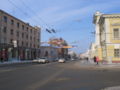 Вид на пр. Ленина от перекрёстка с пр. Фрунзе