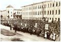 Митинг томичей при начале Великой Отечественной войны (23.06.1941) у здания ТЭМИИТ