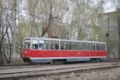 Трамвайный вагон модели 71-605 № 284 на конечной остановке «Восточная». Фото: Илья Плеханов