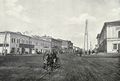 Вид на начало улицы Миллионной, идущей на север от пл. Базарной, весна 1899 года