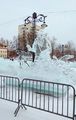 Ледовые инсталляции 2021 на Новособорной площади: Рыбак