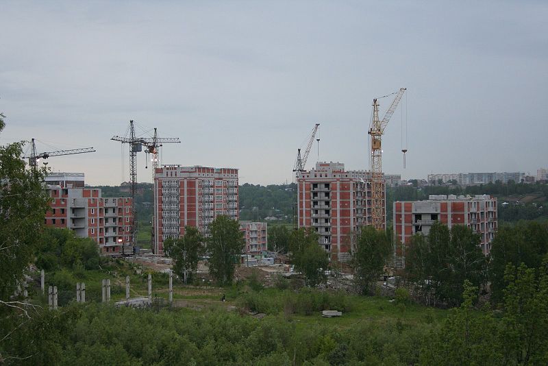 Файл:Строящиеся дома в конце ул. Сибирской.jpg