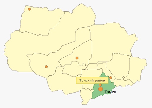 Файл:Томский район на карте Томской области.jpg
