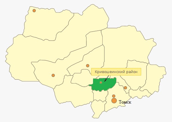 Файл:Кривошеинский район на карте Томской области .jpg
