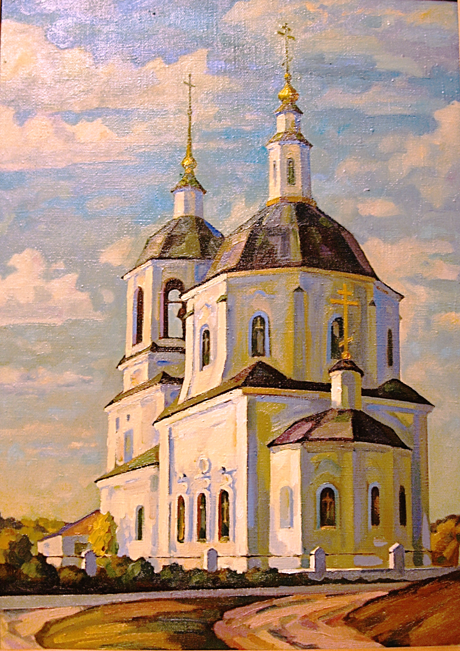 Художник Александра Кучерявенко картина храм