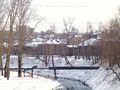 Аптекарский мост. Вид на дома по улице Алтайской (за Ушайкой). Фото: Олег Абрамов