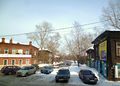 Переулок Аптекарский и вдали Аптекарский мост. Вид от дома № 5 (ул. Заливная, 1-Б). Фото: Олег Абрамов