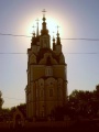 Воскресенская церковь на закате. Вид со стороны ул. Бакунина