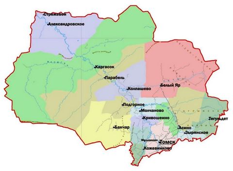 Карта Томска с улицами на спутниковой карте онлайн